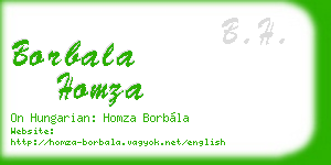 borbala homza business card